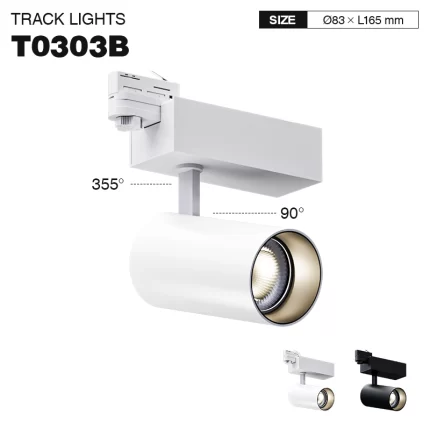 T0303B — 35W 3000K 55˚N/B Ra90 Белый — Трековые фонари-Трековые фонари--01