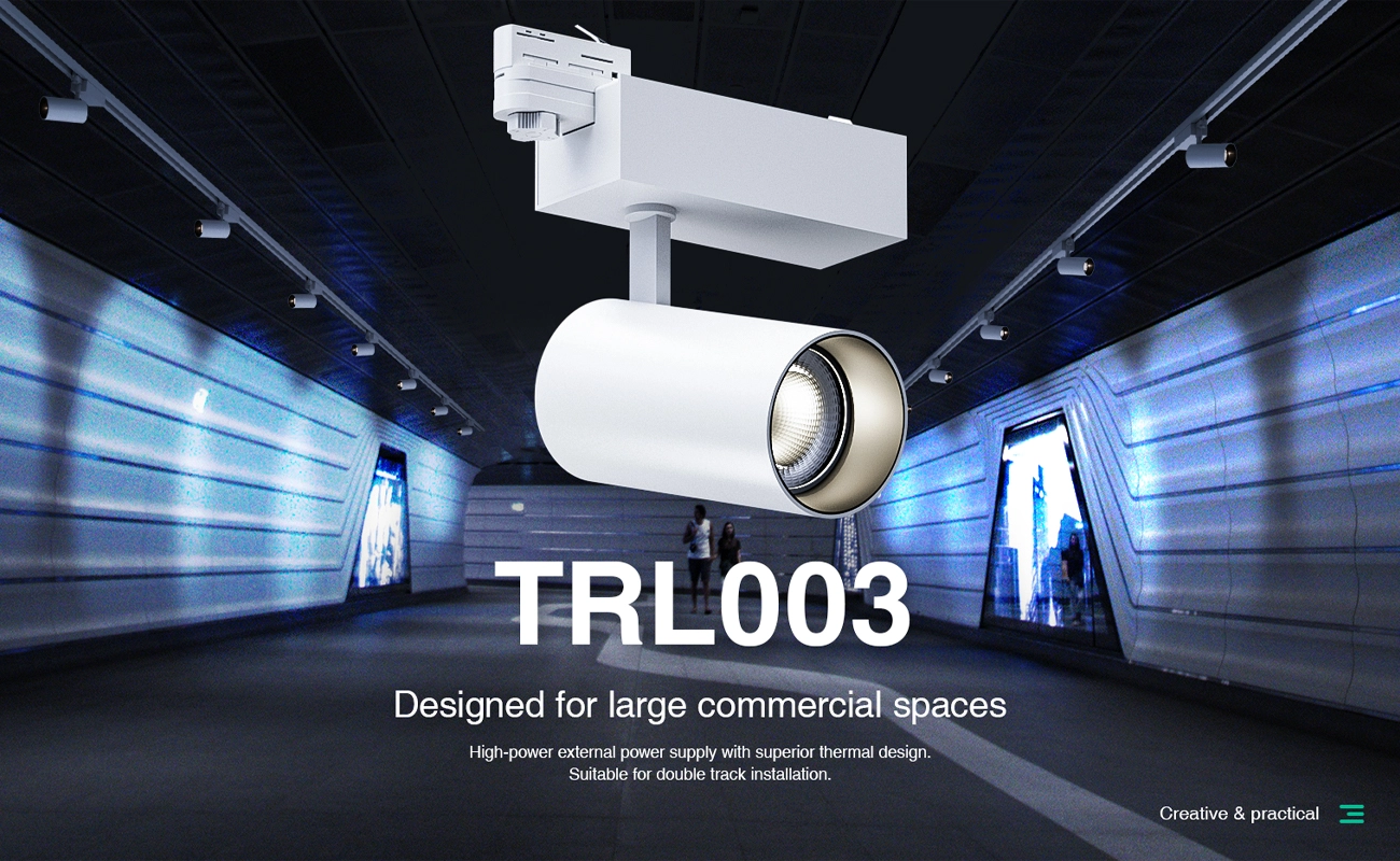 T0302B – 35W 3000K 36˚N/B Ra90 White – Tracking Lights-Retail Store Lighting--01