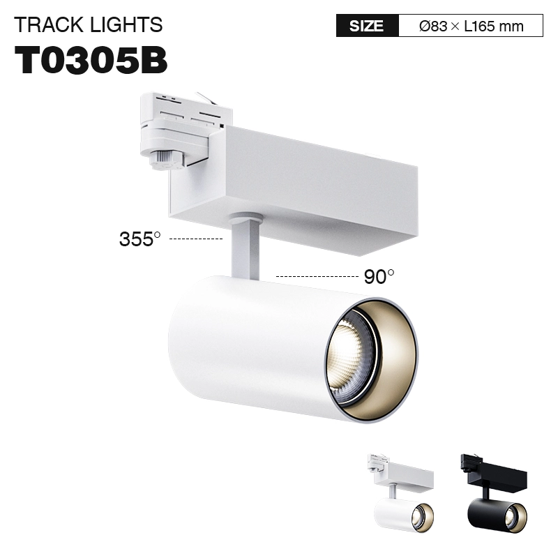 T0305B – 35W 4000K 36˚N/B Ra90 White – Tracking Lights-High CRI Led Track Lights--01