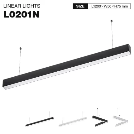 L0201N 40W 3000K LED Linear Pendant Lights -KOSOOM-Linear Lights--01