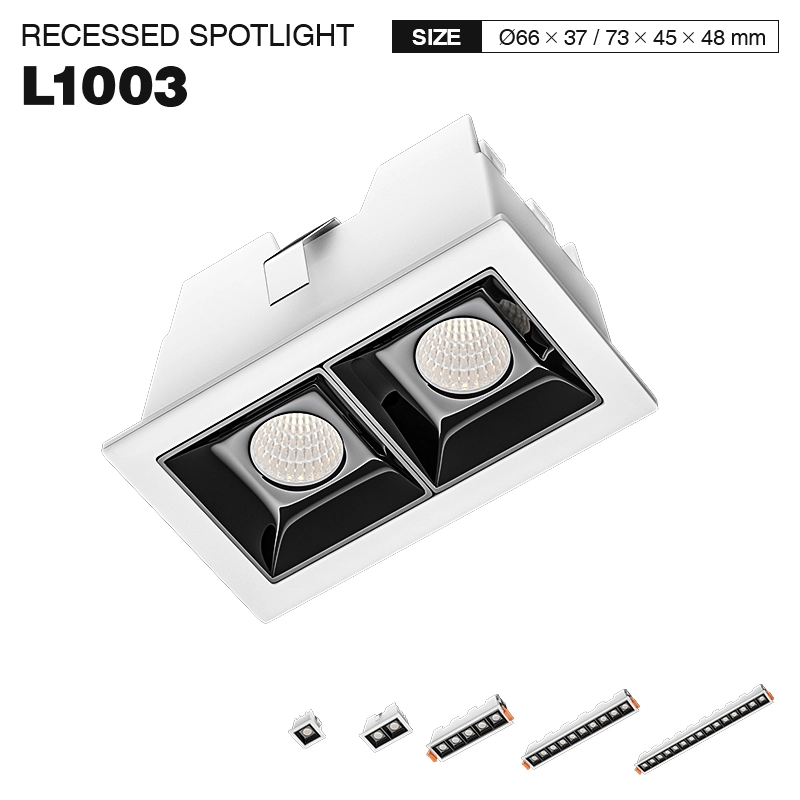 L1003– 2W 3000K 36˚N/B Ra80 White–  Spotlights-Linear Lights--01