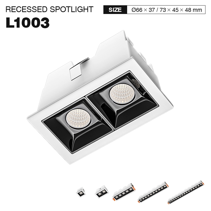 L1003– 2W 3000K 36˚N/B Ra80 White–  Spotlights-Supermarket Lighting --01