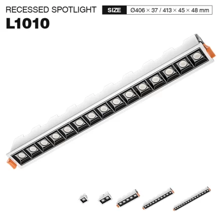 L1010– 15W 4000K 36˚N/B Ra80 White– Bodová světla-15W LED lineární světla--01