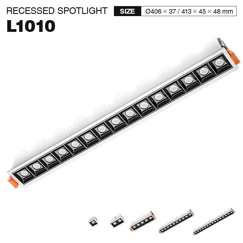 L1010– 15W 4000K 36˚N/B Ra80 White–  Spotlights-15w LED Linear Lights--01