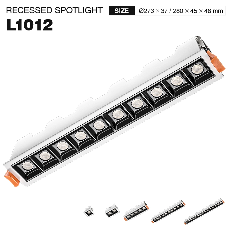 L1012– 10W 4000K 36˚N/B Ra80 Branco– Refletores-Iluminação de Supermercado --01