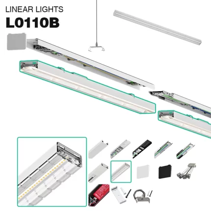 L0110B –50W 5000K 90˚N/B Ra80 White– LED Linear Lights-Commercial Linear Lighting--01