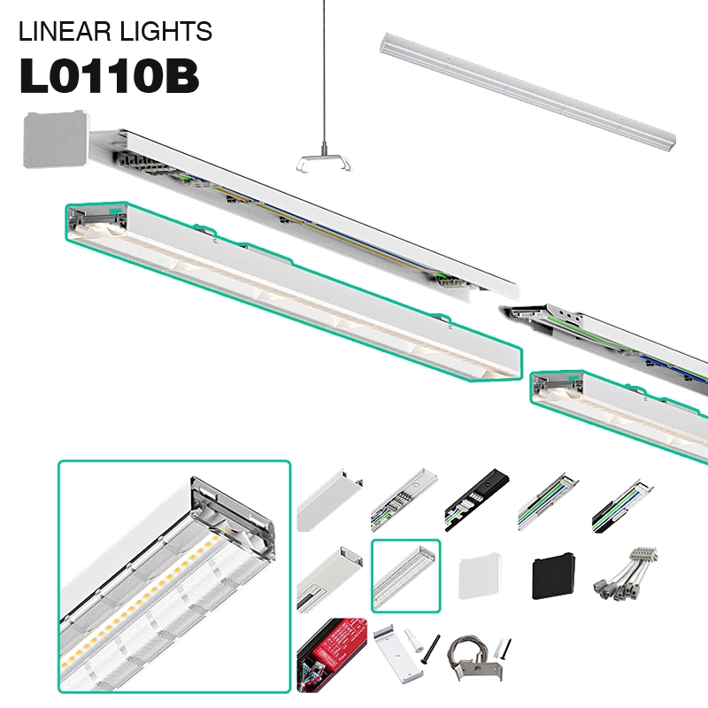 L0110B –50W 5000K 90˚N/B Ra80 વ્હાઇટ- LED લીનિયર લાઇટ્સ-રિટેલ સ્ટોર લાઇટિંગ--01