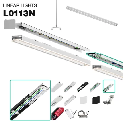 Dub 5-Wire Conduit A rau MLL002-A LED Linear Teeb 5 Xyoo Warranty-Lub Tsev Muag Khoom Teeb Pom Kev --01