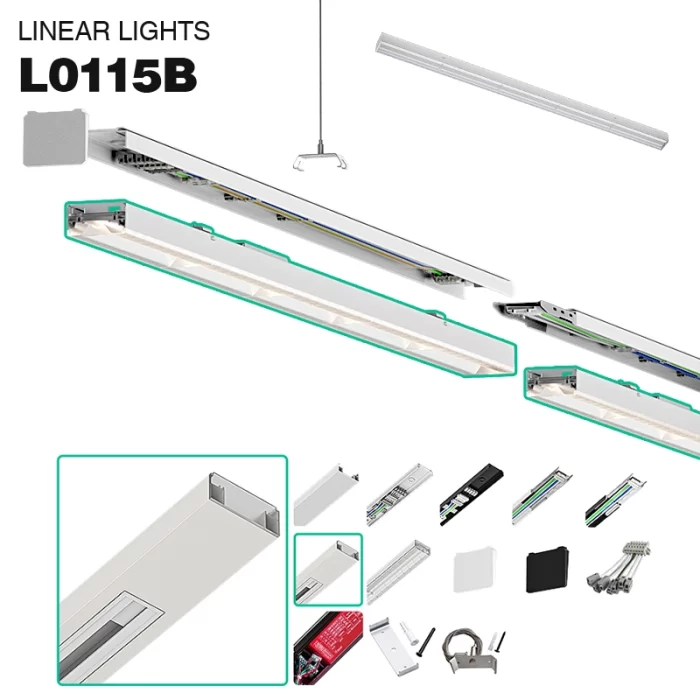 نورپردازی خطی MLL002-A L0115B-KOSOOMروشنایی فروشگاه خرده فروشی--01