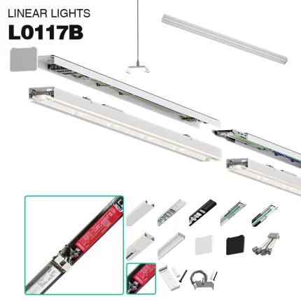 L0117B –50W 4000K 90˚N/B Ra80 Цагаан– LED шугаман гэрэл-шугаман таазны гэрэл--01