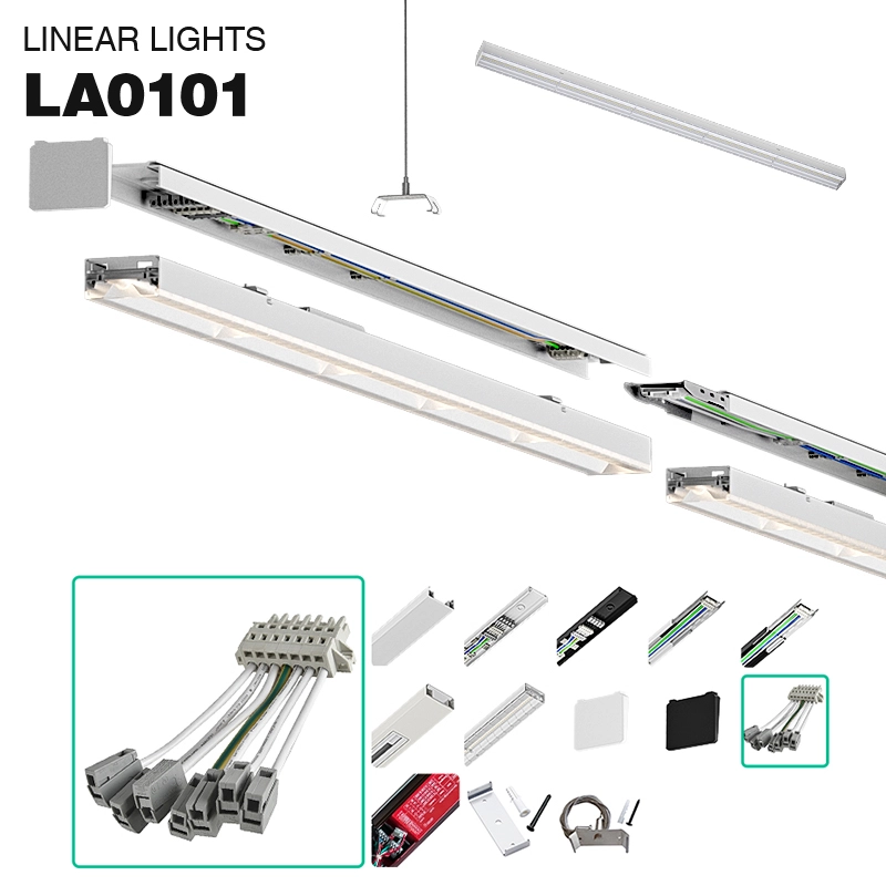 MLL002-A Fonte de alimentação branca de 5 fios para luzes lineares-KOSOOM-Acessórios--01