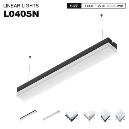 L0405N –15W 4000K 120˚N/B Ra80 Black– LED Linear Light-Modern Linear Lighting--01