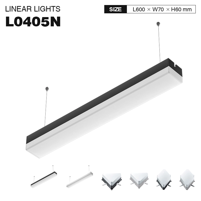 L0405N –15W 4000K 120˚N/B Ra80 Preto– Iluminação LED Linear para Lojas de Varejo--01