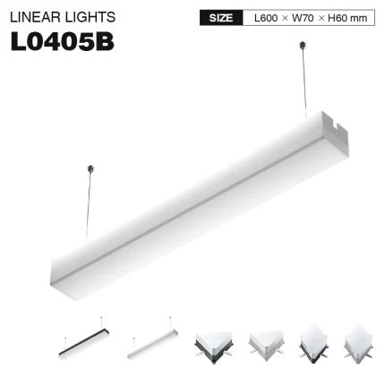 L0405B –15W 4000K 120˚N/B Ra80 Bijela– LED Linear Light-Linear Light Supermarket--01