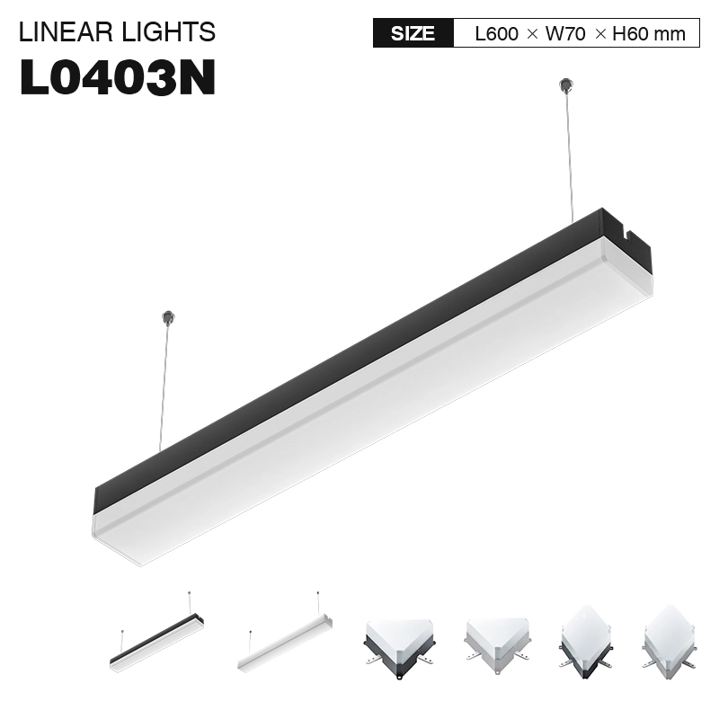 L0403N –30W 4000K 120˚N/B Ra80 Black– LED Linear Light-Linear Chandelier Dining Room--01