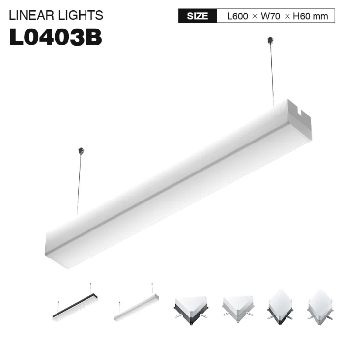 L0403B –30W 4000K 120˚N/B Ra80 Weiß – LED-Linearlicht – Intelligentes Linearlicht – 01