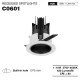C0601 – 1-10W 2700-6500K 24˚N/B Ra80 Preto+Branco – Luminárias de trilha - Luzes LED personalizadas - 01
