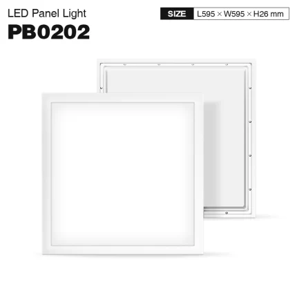 PB0202 - 25W 4000k UGR≤19 CRI≥80 ホワイト - LED パネルライト-リビングルーム用 LED パネル設計--01