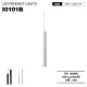 I0101B– 7W 3000K 36˚N/B Ra90 Blanco– Luces colgantes-Lámpara colgante de barra--01
