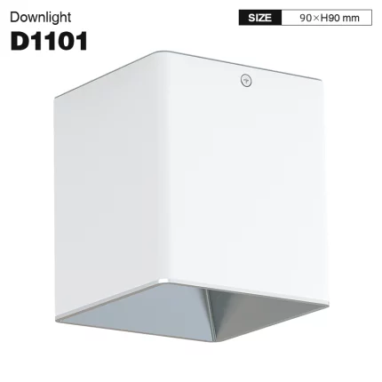 D1101 - 10W 3000K Ra90 UGR≤22 흰색 - LED 다운라이트-사각형 다운라이트--01