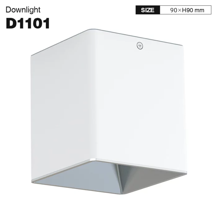 D1101 - 10W 3000K Ra90 UGR≤22 સફેદ - LED ડાઉનલાઇટ-સ્ક્વેર ડાઉનલાઇટ--01