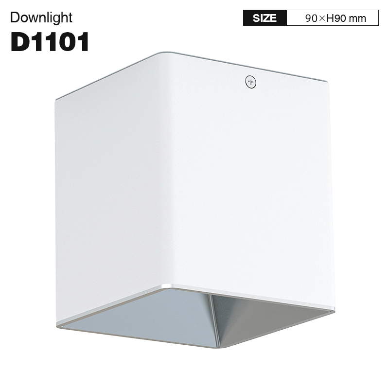 D1101 - 10W 3000K Ra90 UGR≤22 White - LED Downlight-Retail Store Lighting--01