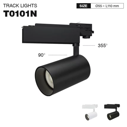 T0101N - 12W 3000K 24°N/B Ra80 Reş - Ronahîyên rêça LED-12W Ronahîyên LED-TRL001-01