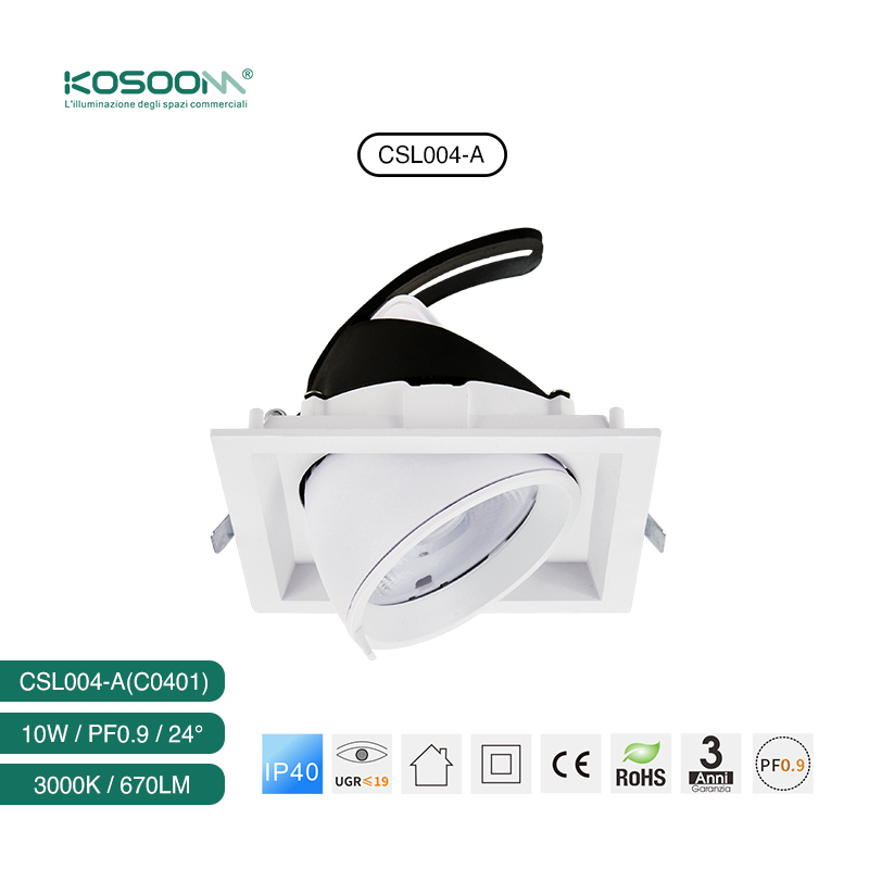 C0401 Friendly Lighting 10W 3000K 670LM LED Downlights CSL004-A KOSOOM-Restaurant Lighting
