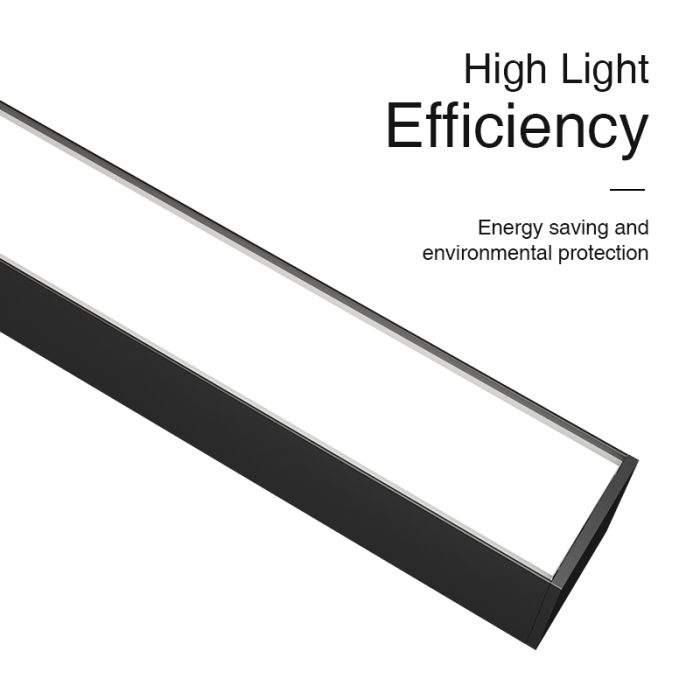 Efficient Linear Light, 20W, 2100lm, 110˚ Angle, Black - L1301N-SLL002-A-Kosoom-Supermarket Lighting --02