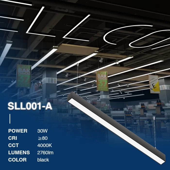 L1703N –30W 4000K 110˚N/B Ra80 Black– Linear Light-Recessed Linear Lighting--02