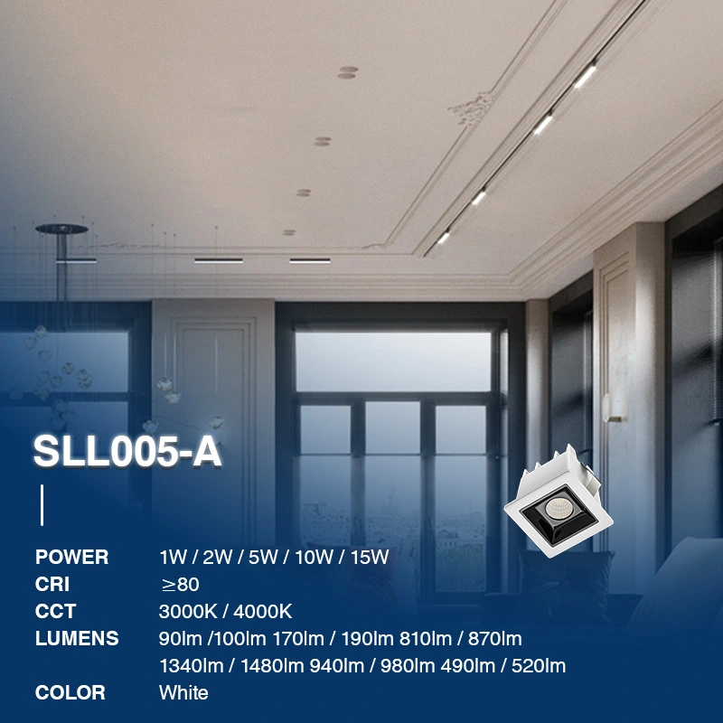 L1001– 1W 3000K 36˚N/B Ra80 White–  Spotlights-Supermarket Lighting --02