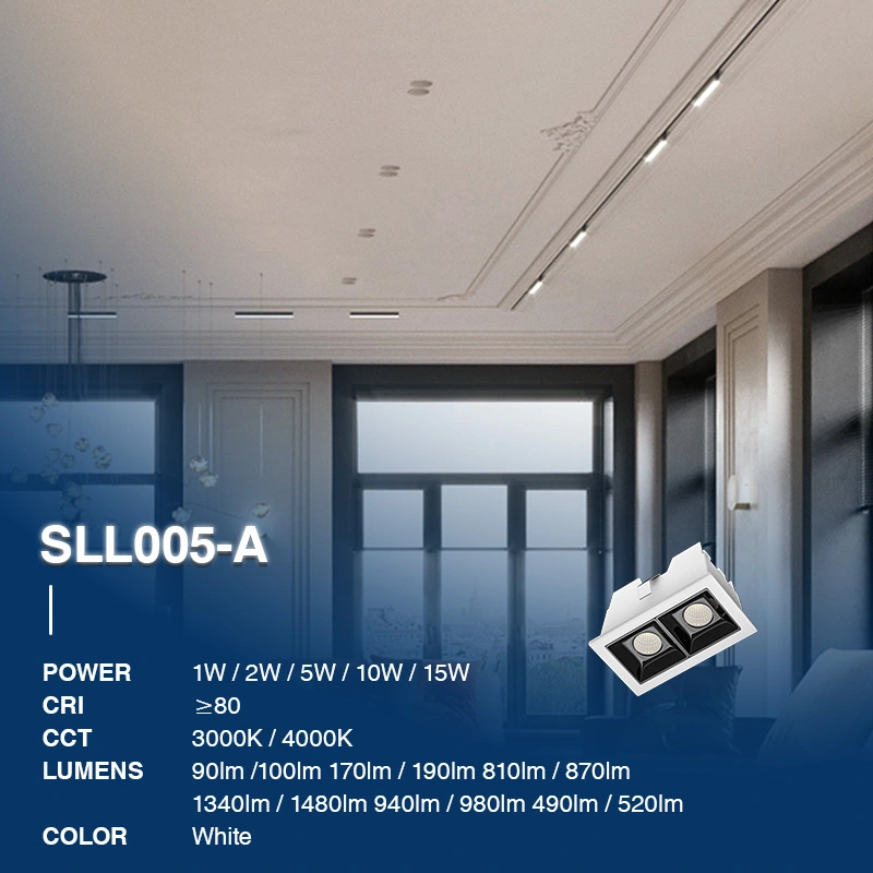 L1004– 2W 4000K 36˚N/B Ra80 أبيض – أضواء كاشفة – أضواء كاشفة غائرة – 02