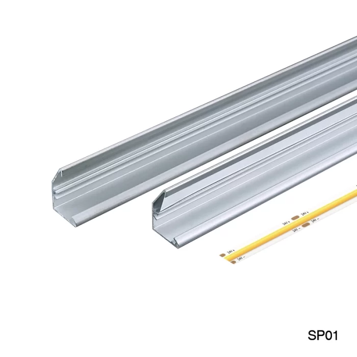 LED-Profil L2000×20.05×14 mm – SP01-Oberflächenmontierter LED-Kanal – 03