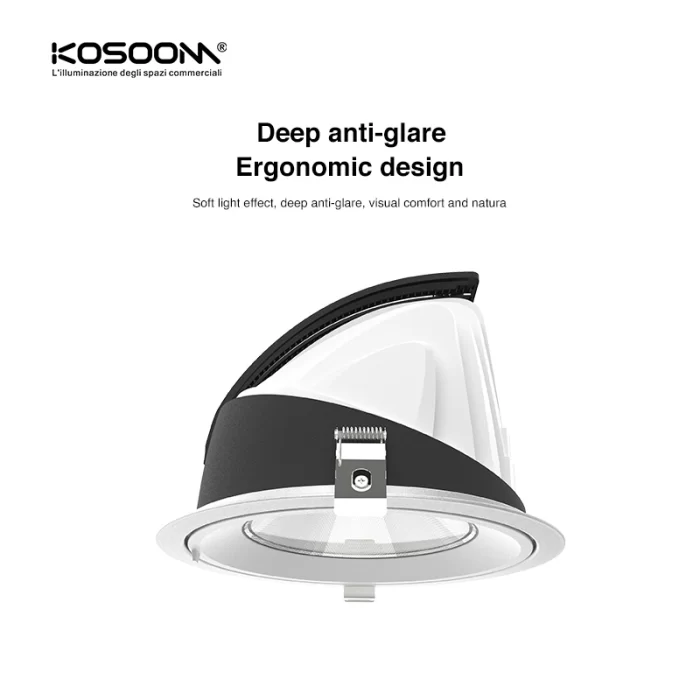 C0301 - 7W 3000K 24˚N/B Ra90 White - Spot LED Incasso - Illuminazione Interna --03