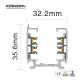 4 fili tipo C quadro sezione 1m bianco TRA001-AB01B Kosoom-Accessori--03