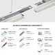 5-wire Trunking A for MLL002-A Linear Light 5-year warranty-KOSOOM-Retail Store Lighting--03