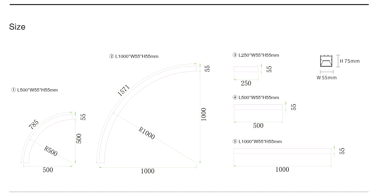 Linear Light SLL001-A L1702N 4000K 24w- Kosoom-Linear Lights