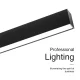 L1301N –20W 4000K 110˚N/B Ra80 Negro– Luces lineales LED-Iluminación de gimnasio--04