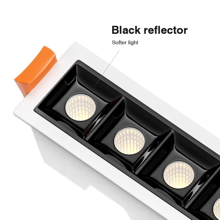 L1007– 10 W 3000 K 36˚N/B Ra80 Weiß – Strahler – lineare Einbaubeleuchtung – 04