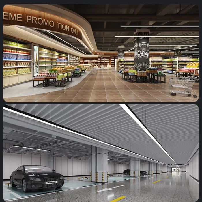 Black 5-Wire Conduit A for MLL002-A LED Linear Light 5 Year Warranty-Retail Store Lighting--04