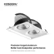 C0401– 10W 3000K 24˚N/B Ra90 Vit – LED-infällda spotlights-infälld sovrumsbelysning--05