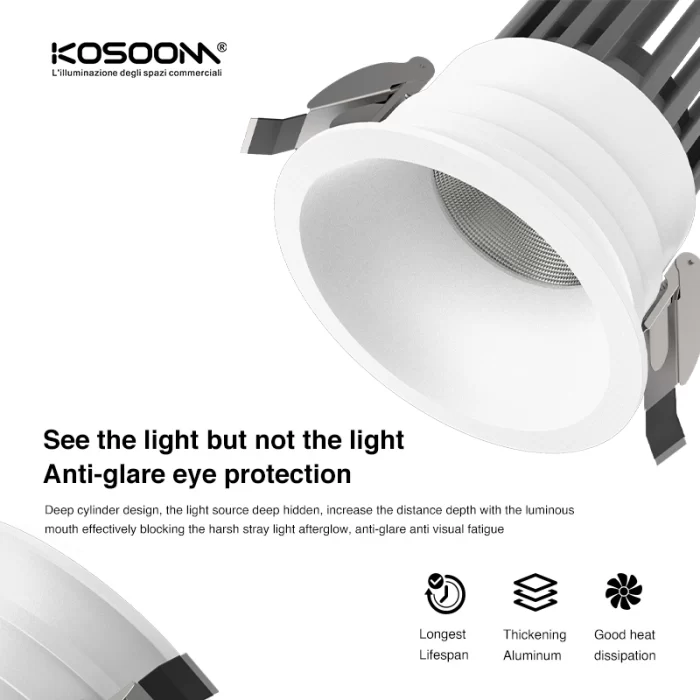 C1002– 7W 4000K 24˚N/B Ra90 White– LED Spotlight-Recessed Spotlights--06