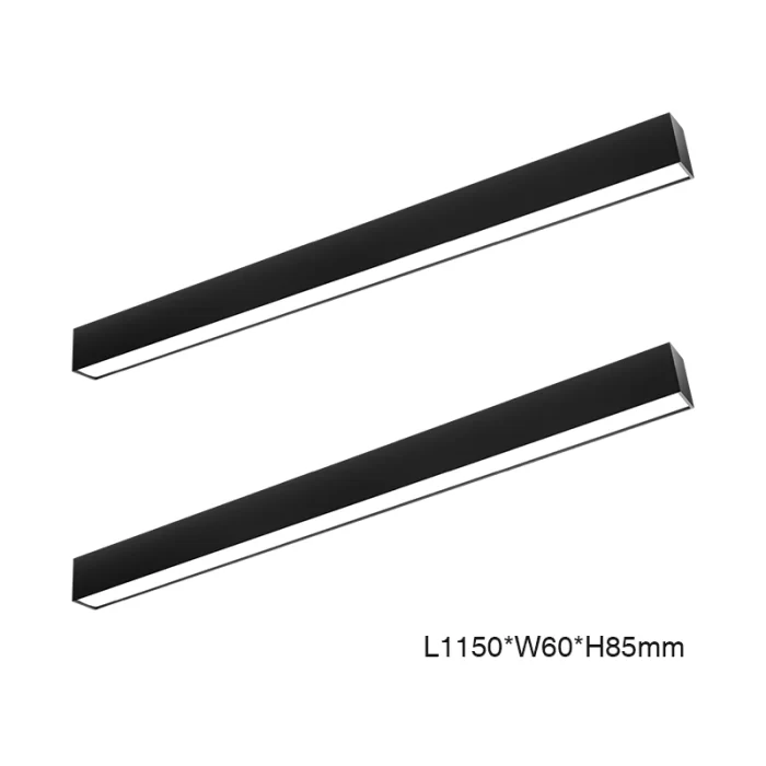 L1301N –20W 4000K 110˚N/B Ra80 Preto– Luzes Lineares LED-Iluminação de Escritório--07