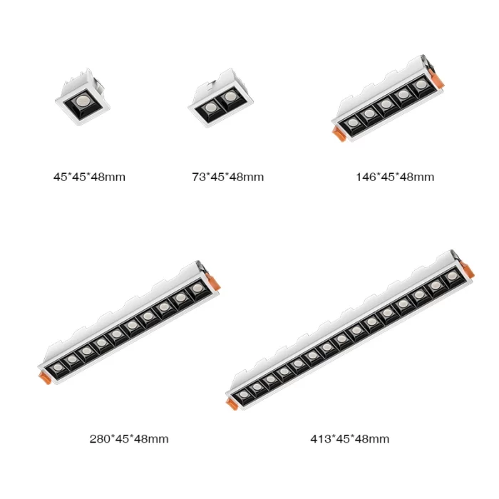 L1002– 1W 4000K 36˚N/B Ra80 Белый – Точечные светильники-квадратные встраиваемые светильники--08