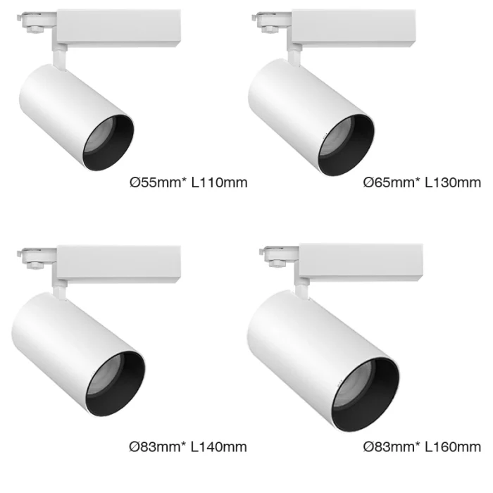 T0111N - 30W 3000K 55°N/B Ra80 تور - د ټریک څراغونه - لوړ CRI لیډ ټریک څراغونه - TRL001-08