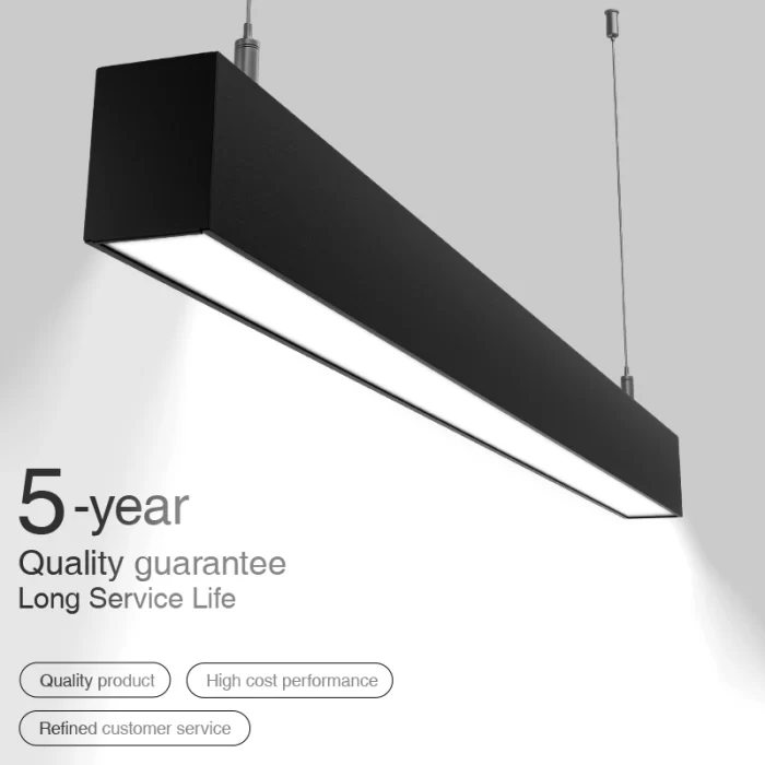 L1704N–15W 4000K 110˚N/B Ra80 Black– Linear Light-Supermarket Lighting -SLL001-A-09