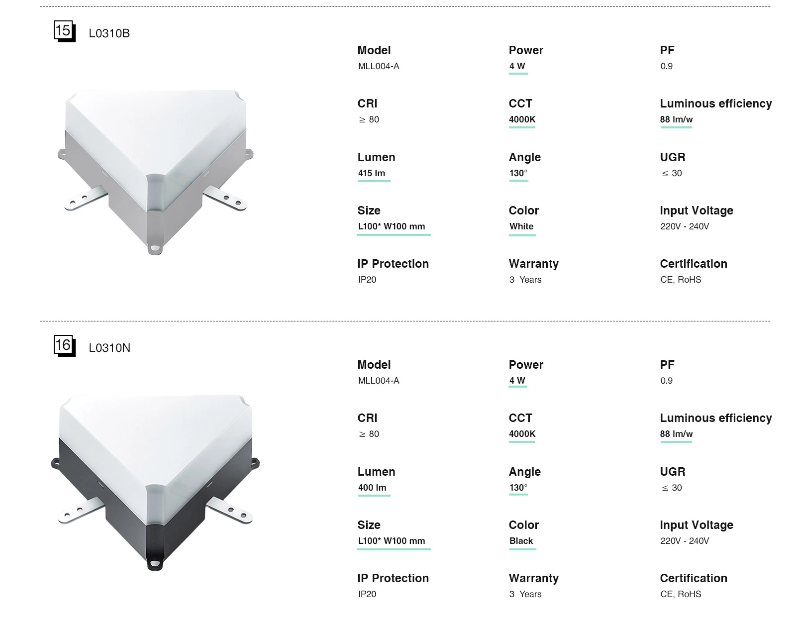 Svart linjär LED-belysning 30W MLL004-A-L0403N-4000K--KOSOOM-Linear Light Supermarket--09