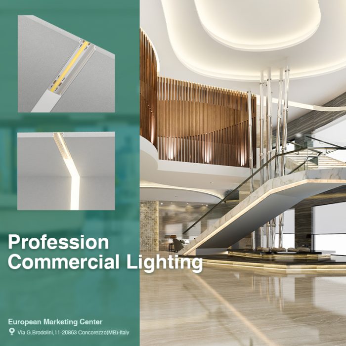 COB 3000K Ra90 IP20 11W/m 180° COB LED Strip-stair Lights-STL002-09