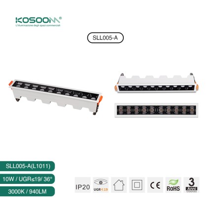 10W L1011 LED Linear Lighting 3000K 940LM SLL005-A - Kosoom-Linear Lights