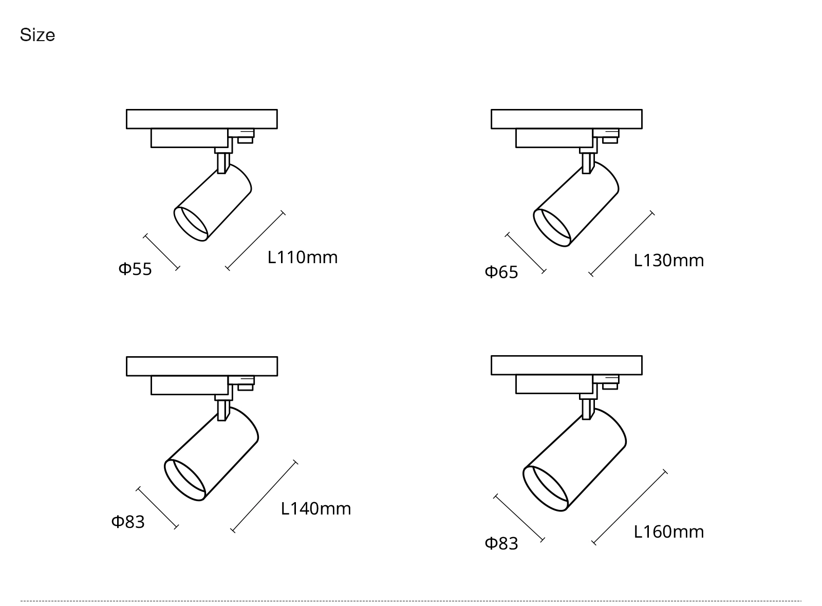 Spotlight Track Lighting 40W/4000K/4322LM Beam Angle 55˚ TRL001-T0120N- Kosoom-Office Lighting--13